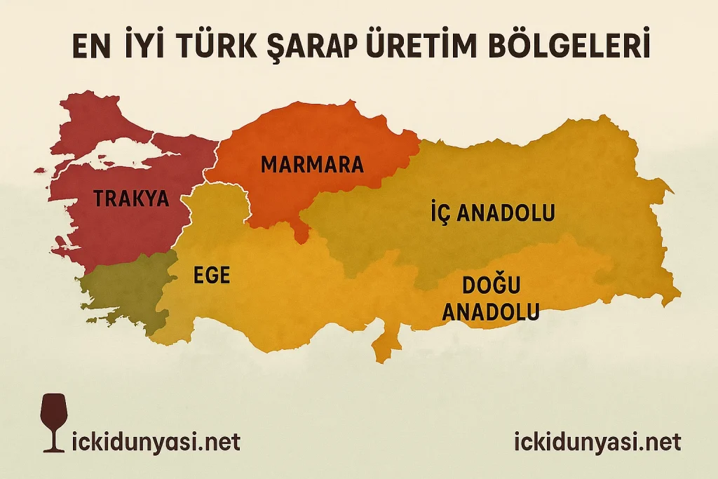 En İyi Türk Şarap Üretim Bölgeleri