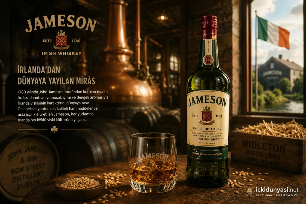 Jameson Irish Whiskey – İrlanda Viskisi Kültürü Jameson Irish Whiskey İrlanda viskisi kültürü ve üretim geleneği