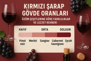 Kırmızı Şarap Gövde Oranları Üzüm Çeşitlerine Göre Farklılıklar ve Lezzet Rehberi